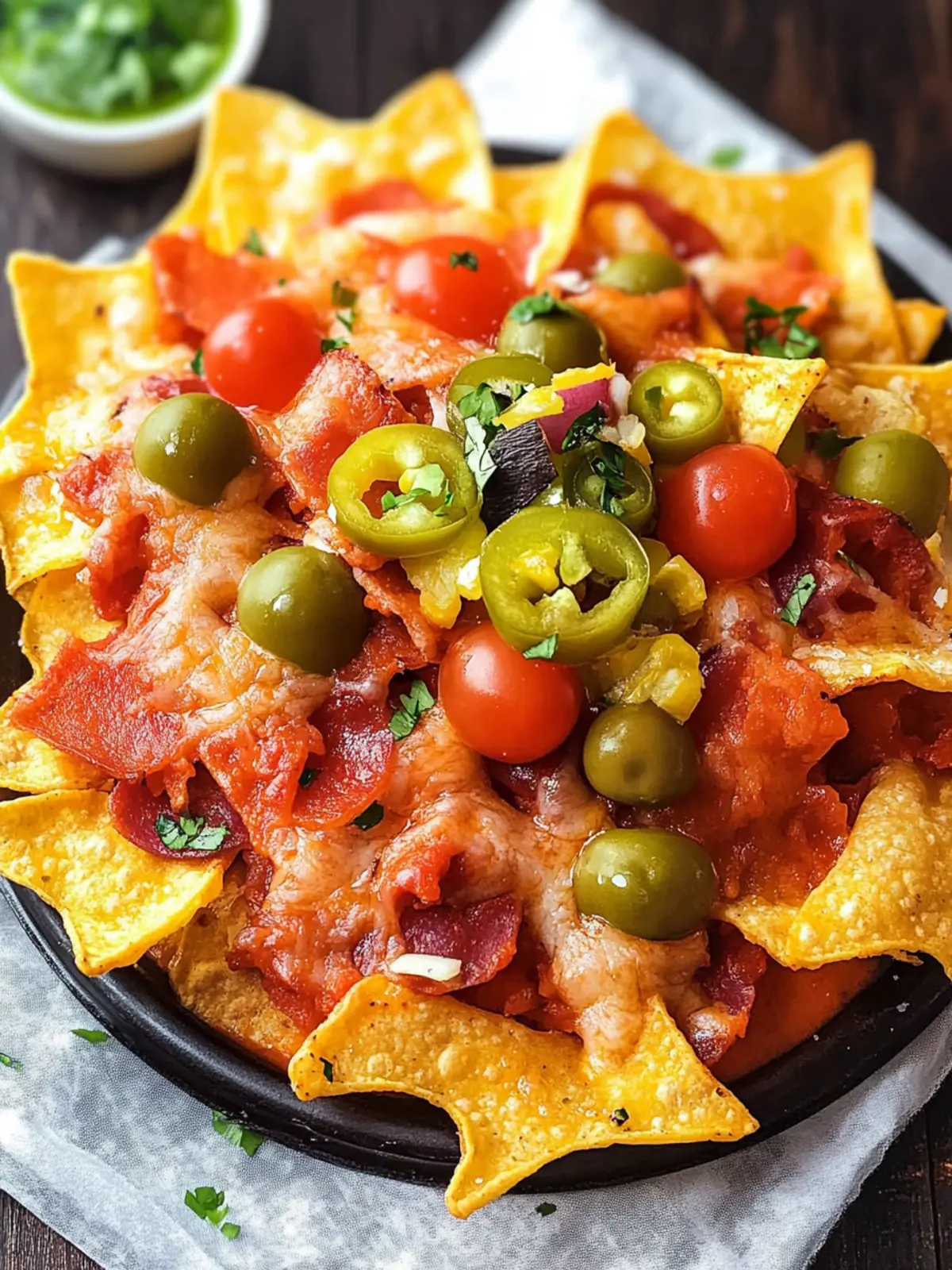 Old Chicago's Italian Nachos: Crispy Wonton Bliss at Home 5 Old Chicago’s Italian Nachos