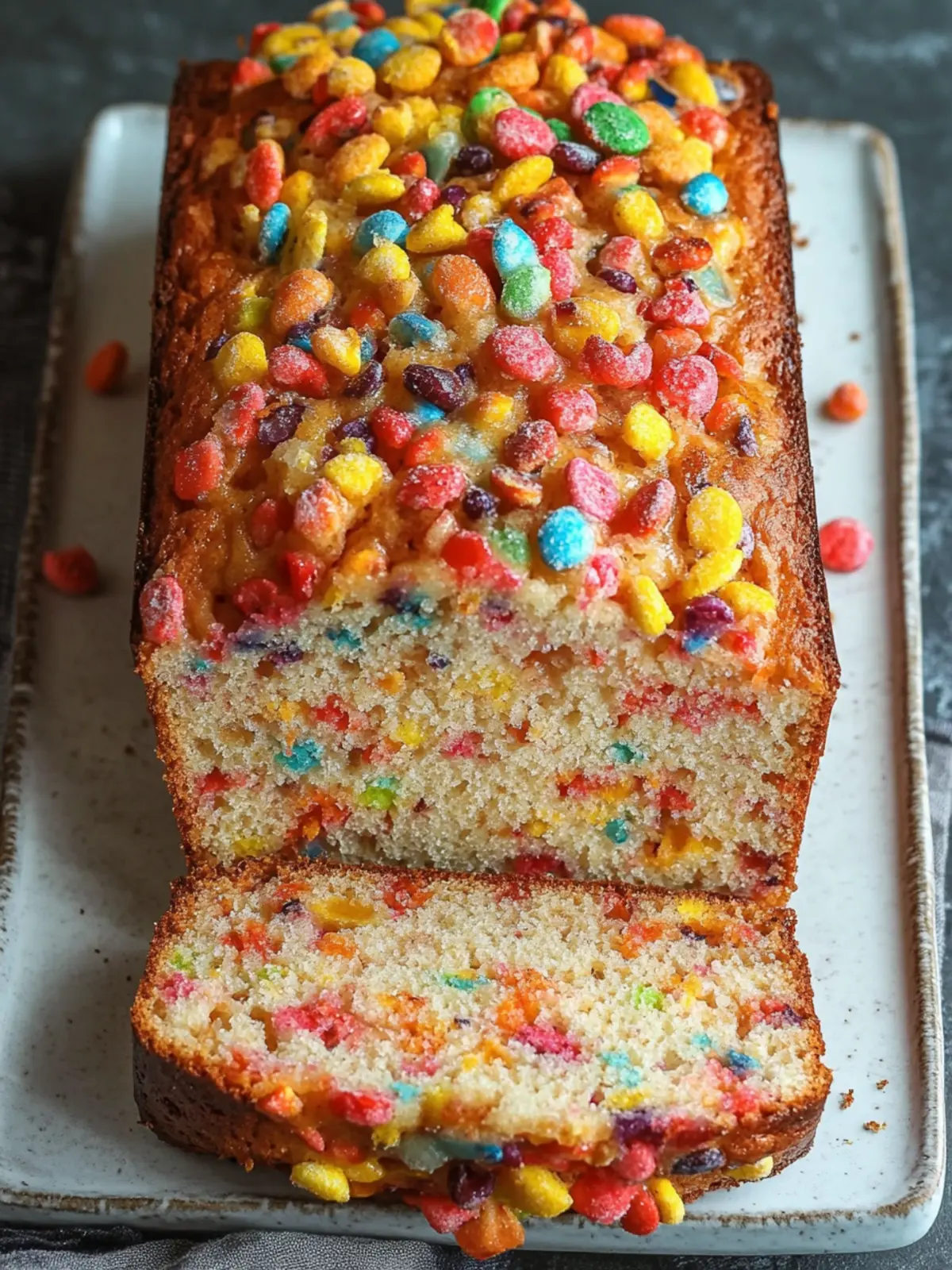 Fruity Pebbles Breakfast Bread: A Colorful Morning Delight 2 Fruity Pebbles Breakfast Bread