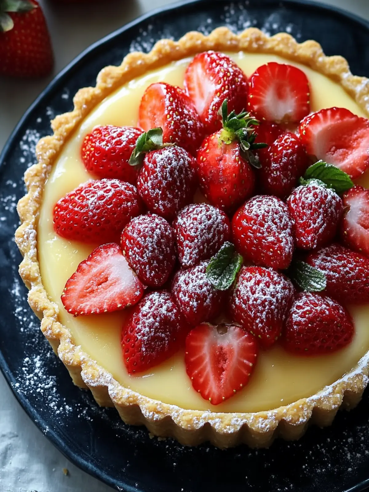 Delicious Vanilla Custard & Strawberry Tart for Sweet Moments 4 Vanilla Custard & Strawberry Tart