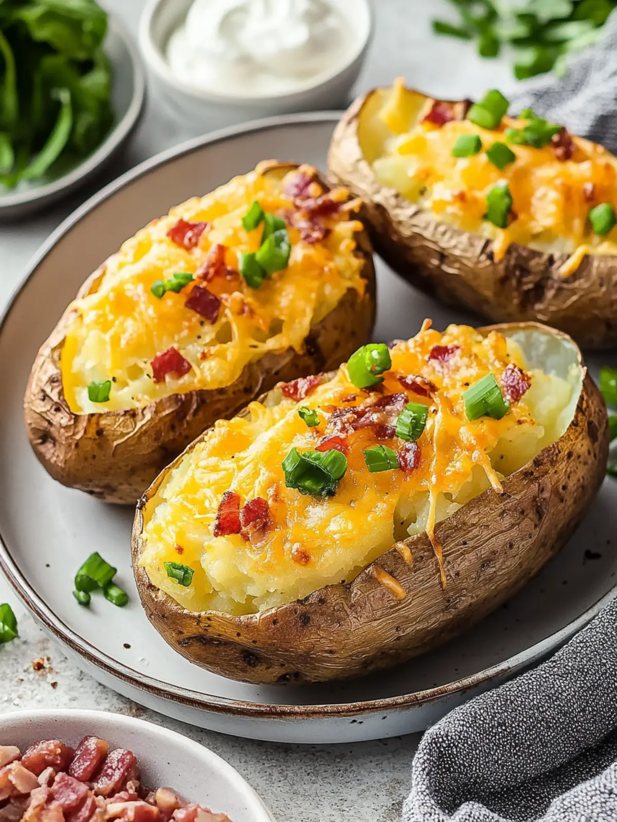Savory Oven Baked Potatoes With Cheese And Sour Cream Surprise 2 Oven Baked Potatoes With Cheese And Sour Cream