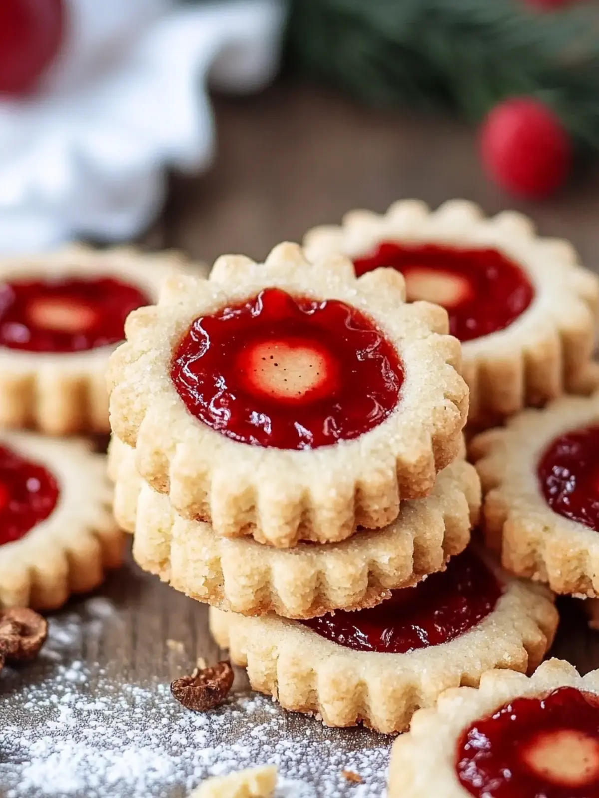 Delicious Shortbread Linzer Cookies: A Sweet Homemade Treat 2 Shortbread Linzer Cookies