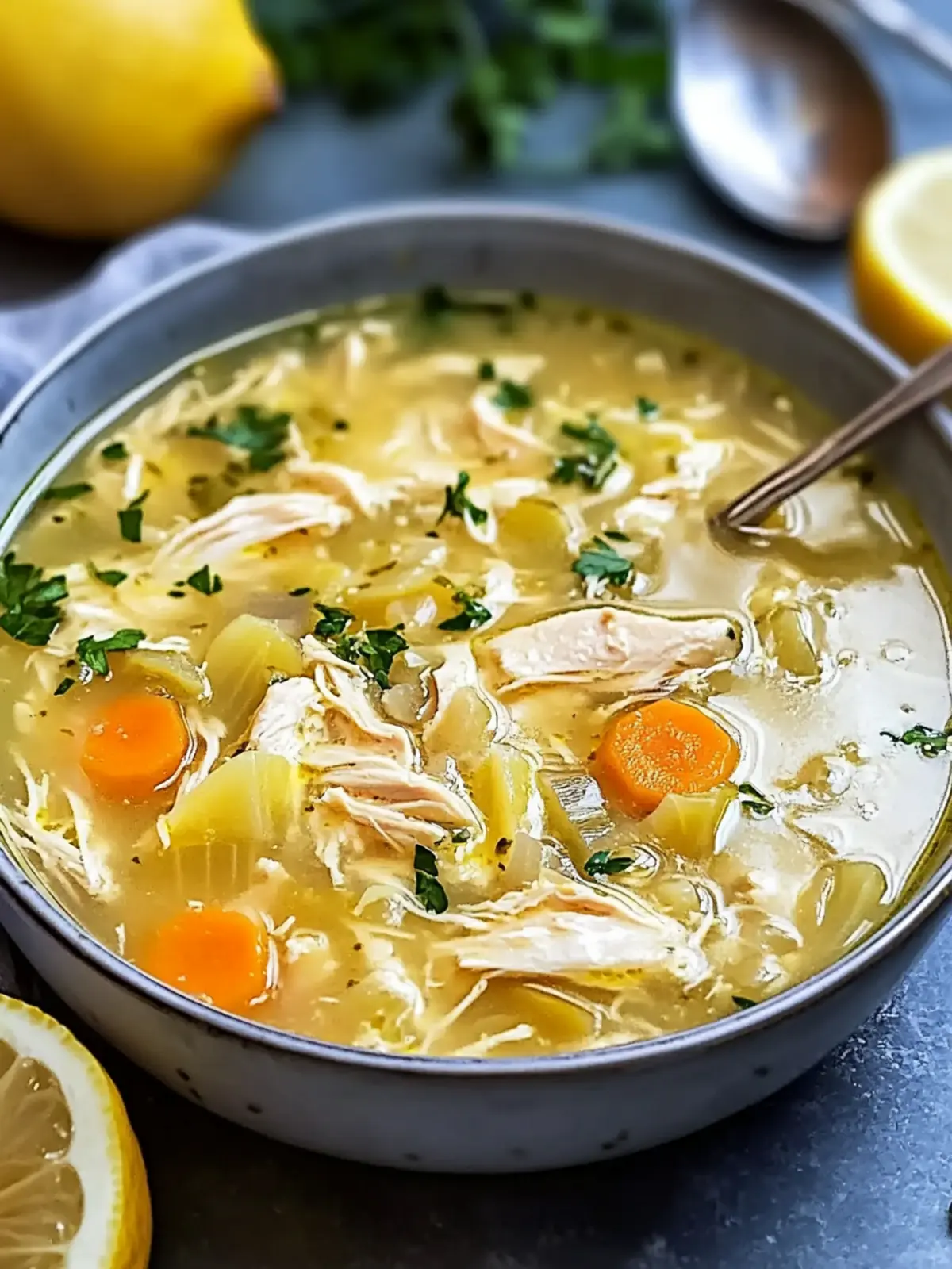 Zesty Lemon Artichoke Chicken Soup for Cozy Nights 4 Lemon Artichoke Chicken Soup