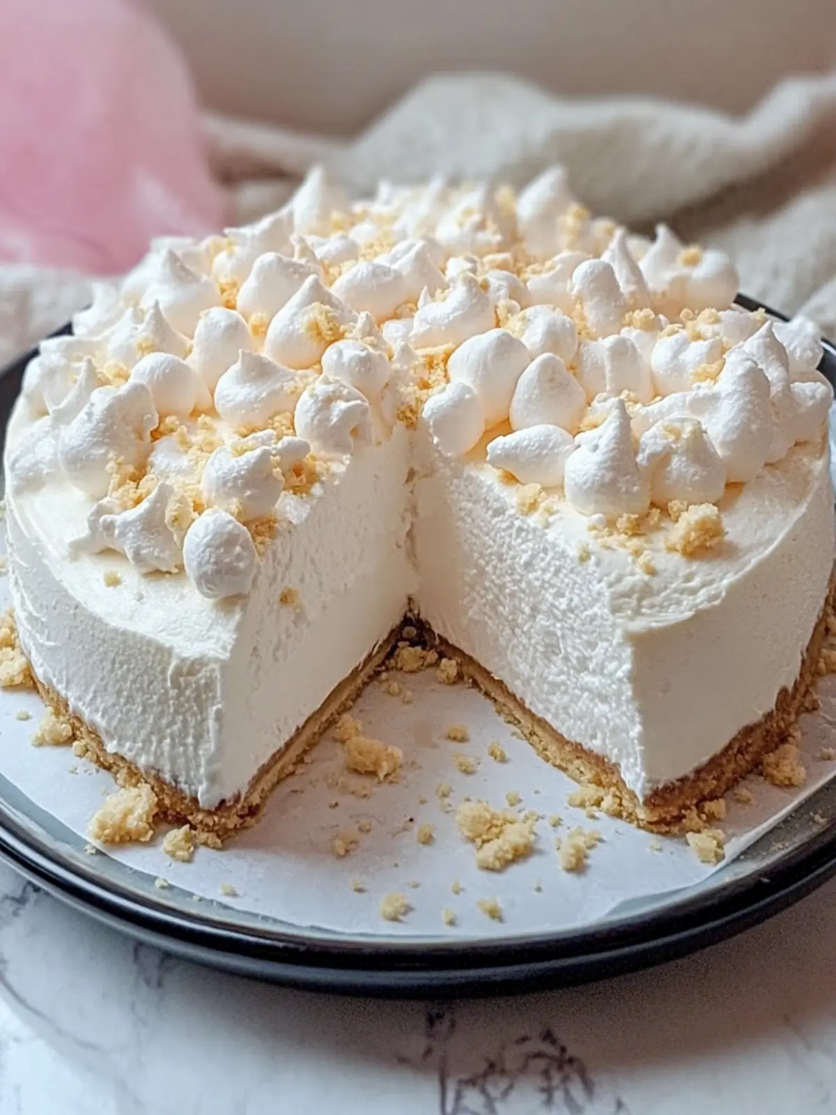 Delight in Marshmallow Whip Cheesecake: Effortless No-Bake Bliss 2 Marshmallow Whip Cheesecake