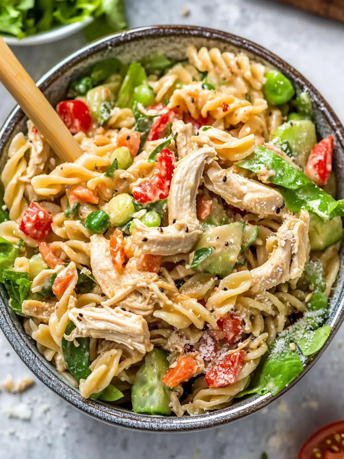 Deliciously Crunchy Chinese Chicken Pasta Salad You'll Love 4 Chinese Chicken Pasta Salad