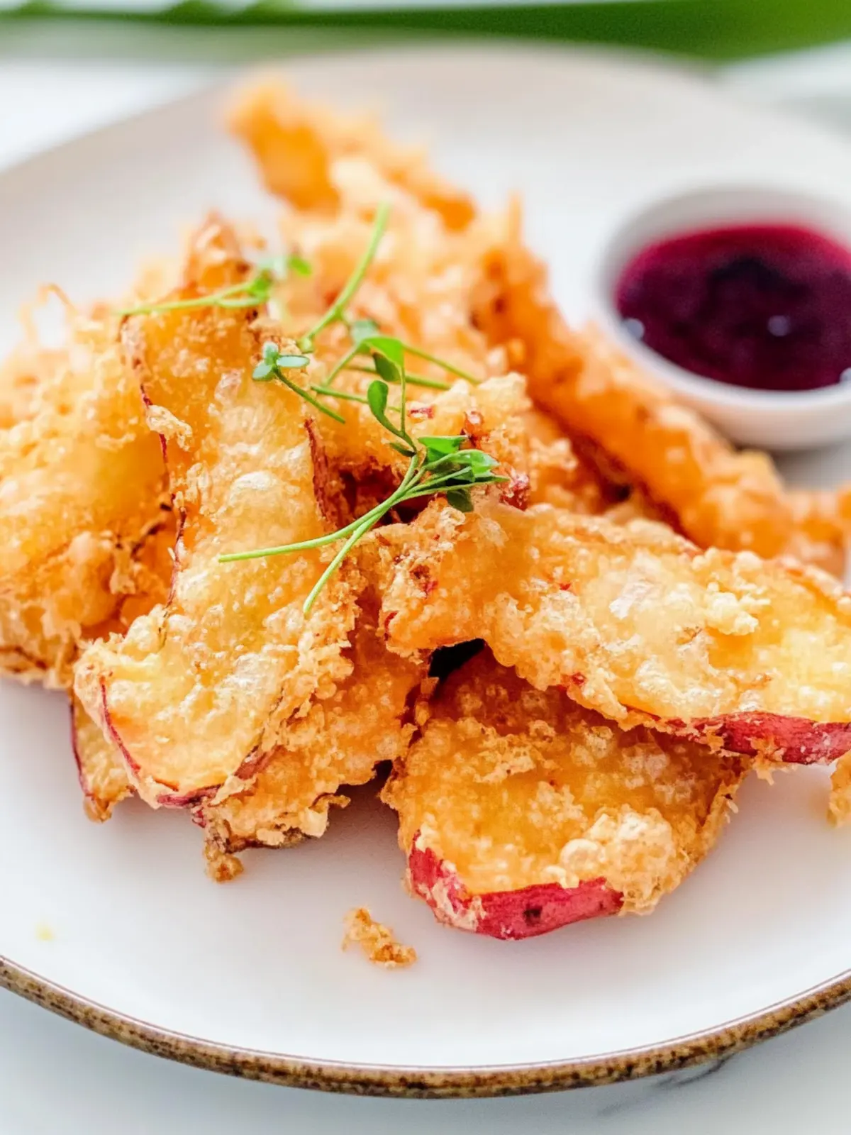 Crispy Sweet Potato Tempura: A Flavorful Twist on Classic Snacks 3 Sweet Potato Tempura