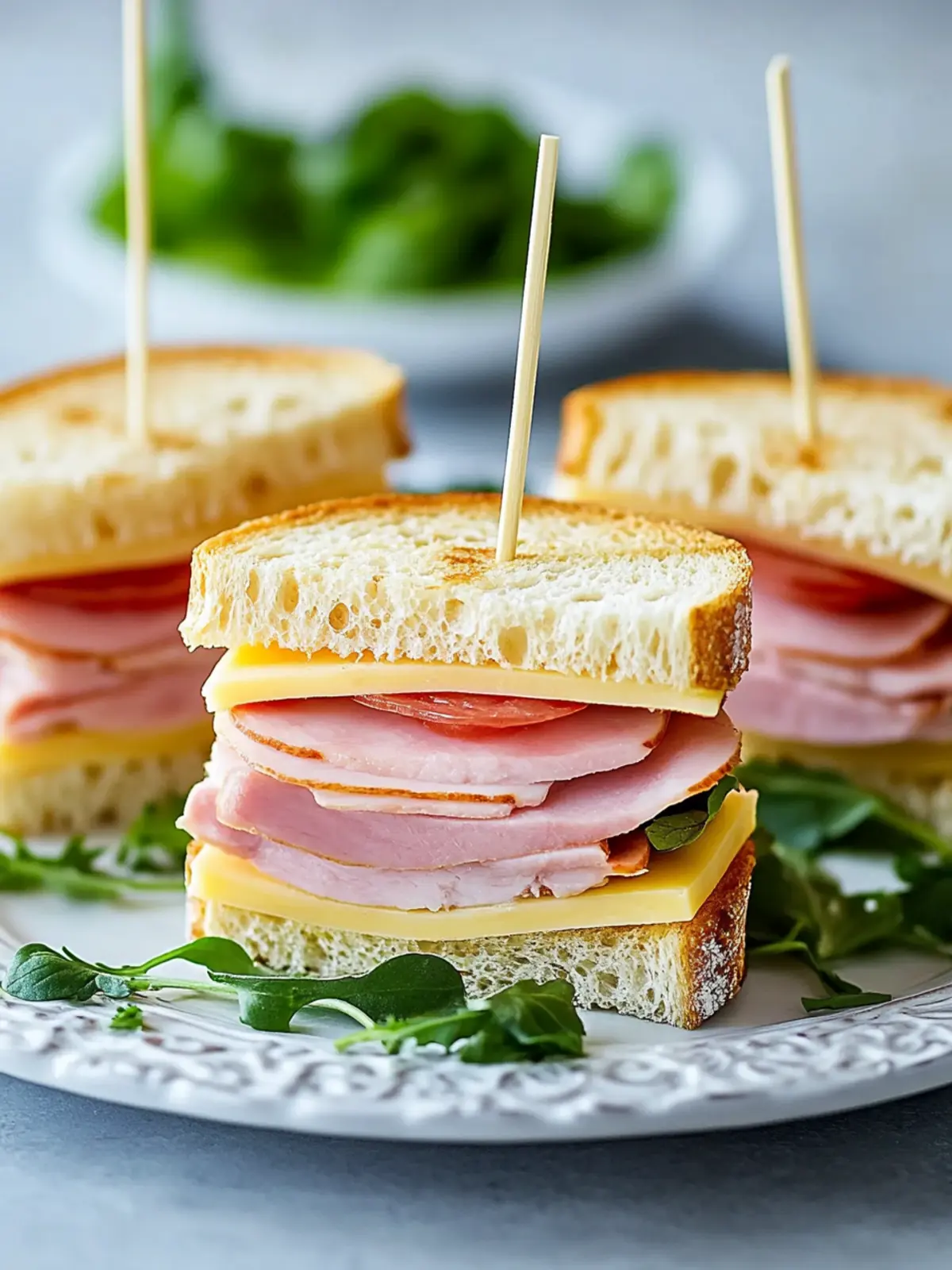 Delicious Ham and Cheese Circle Sandwiches for Fun Gatherings 2 Ham and Cheese Circle Sandwiches