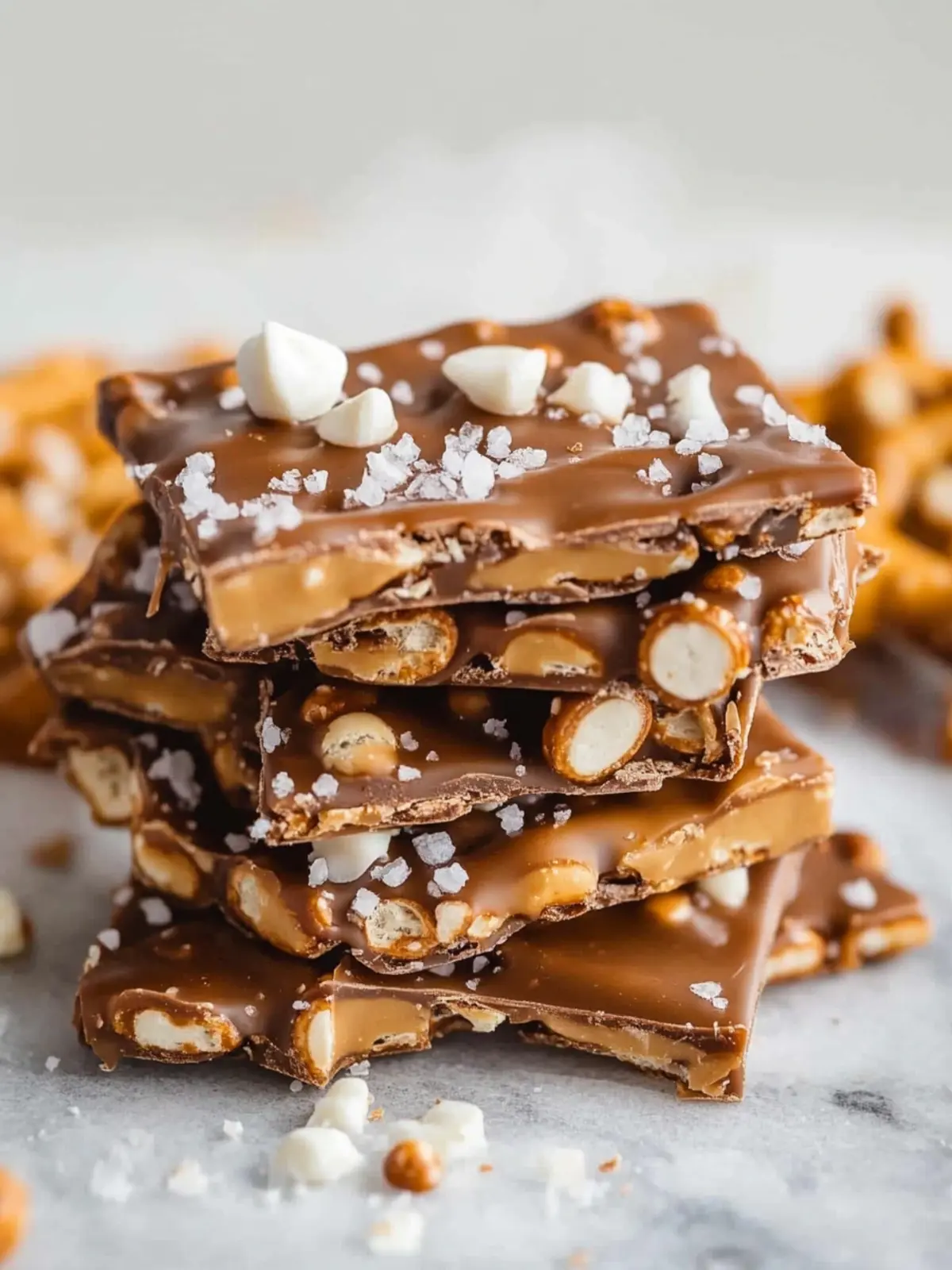 Indulge with Easy Salted Caramel Pretzel Bark Recipe 4 Salted Caramel Pretzel Bark