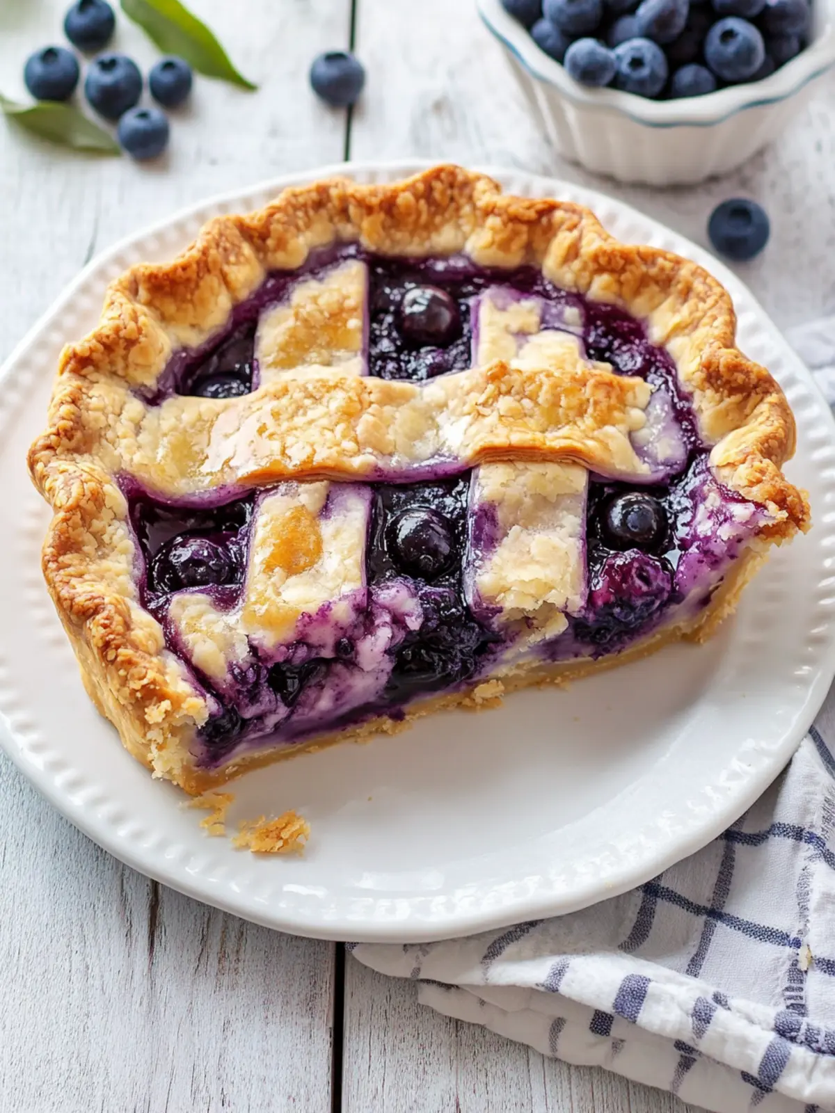 Irresistibly Creamy Blueberry Pie for Homemade Delight 3 Creamy Blueberry Pie