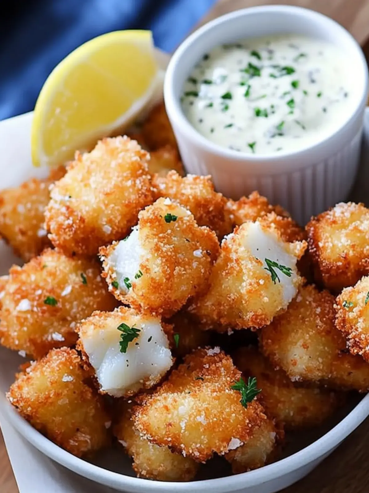 Crispy Oven-Fried Fish Bites with Tartar Sauce You’ll Love 5 Crispy Oven-Fried Fish Bites with Homemade Tartar Sauce