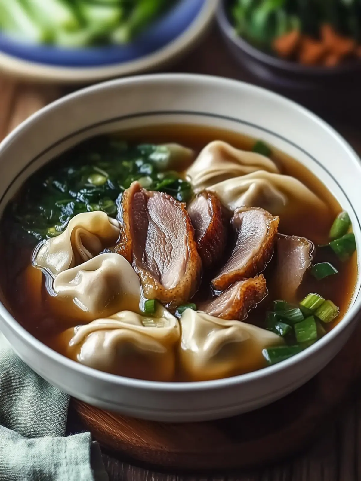 Savor Comfort with Homemade Roast Duck and Wonton Soup 5 Roast Duck and Wonton Soup