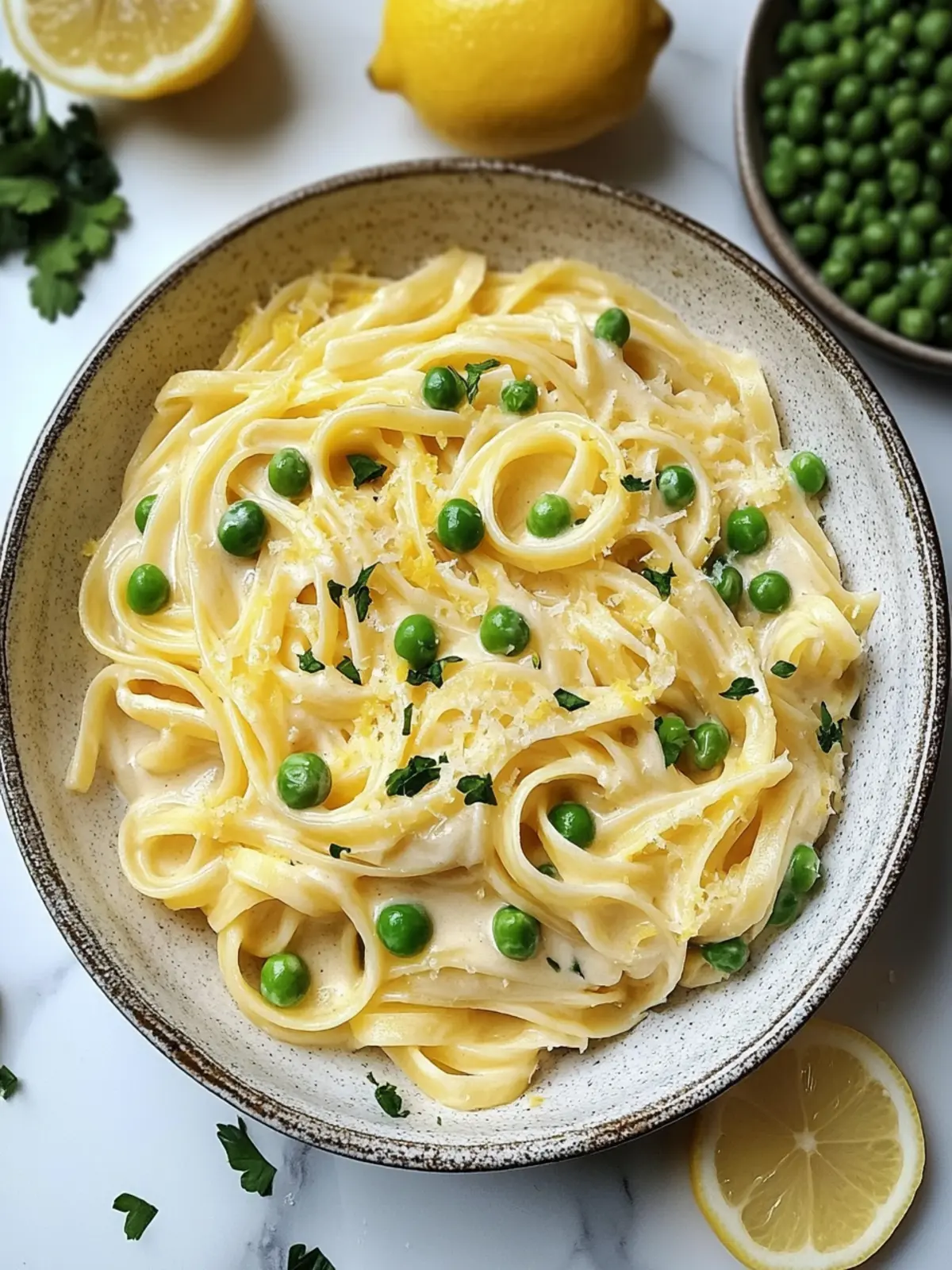 Zesty Creamy Lemon Pasta with Peas for Quick Weeknight Joy 4 Creamy Lemon Pasta with Peas
