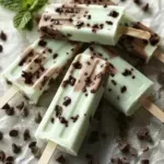 Homemade Mint Chocolate Chip Greek Yogurt Pops for Refreshing Fun 6 Mint Chocolate Chip Greek Yogurt Pops