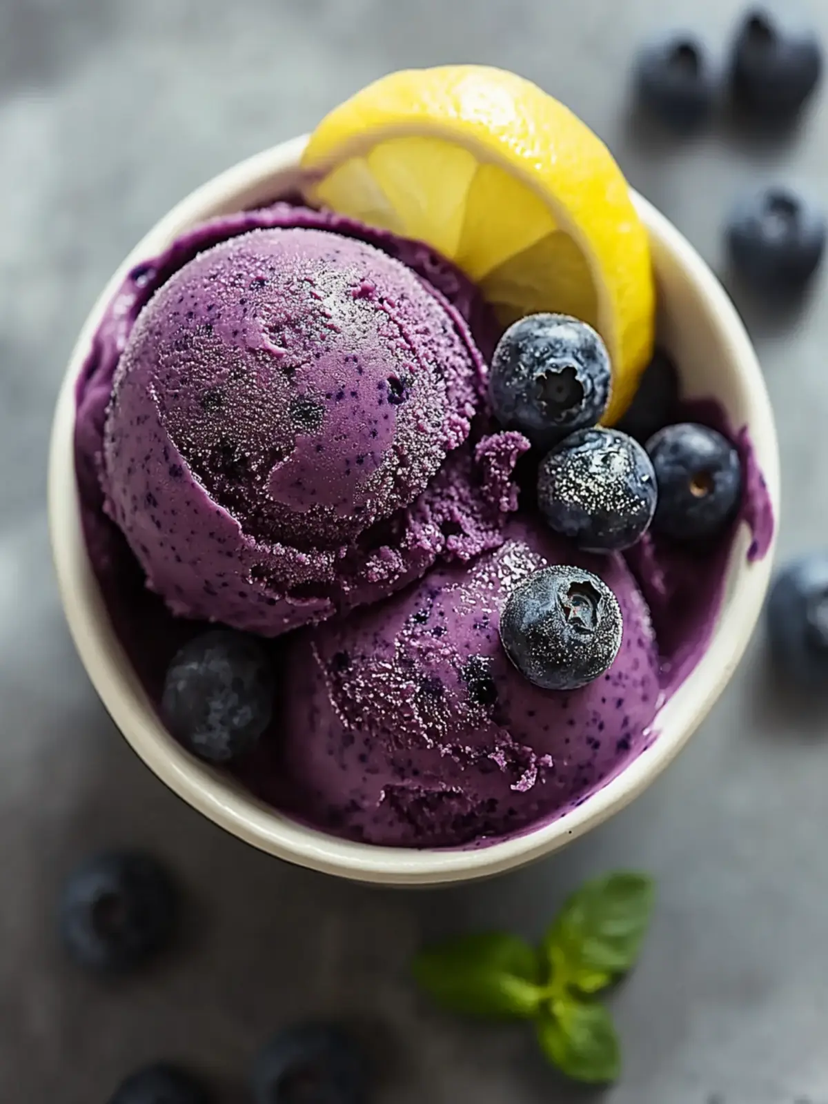 Refresh With No Churn Blueberry Lemon Sorbet Bliss 3 No Churn Blueberry Lemon Sorbet