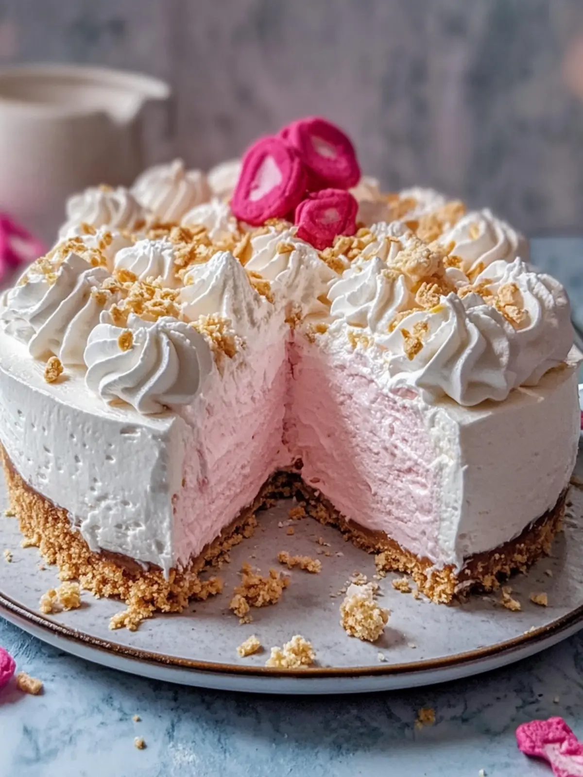 Delight in Marshmallow Whip Cheesecake: Effortless No-Bake Bliss 4 Marshmallow Whip Cheesecake