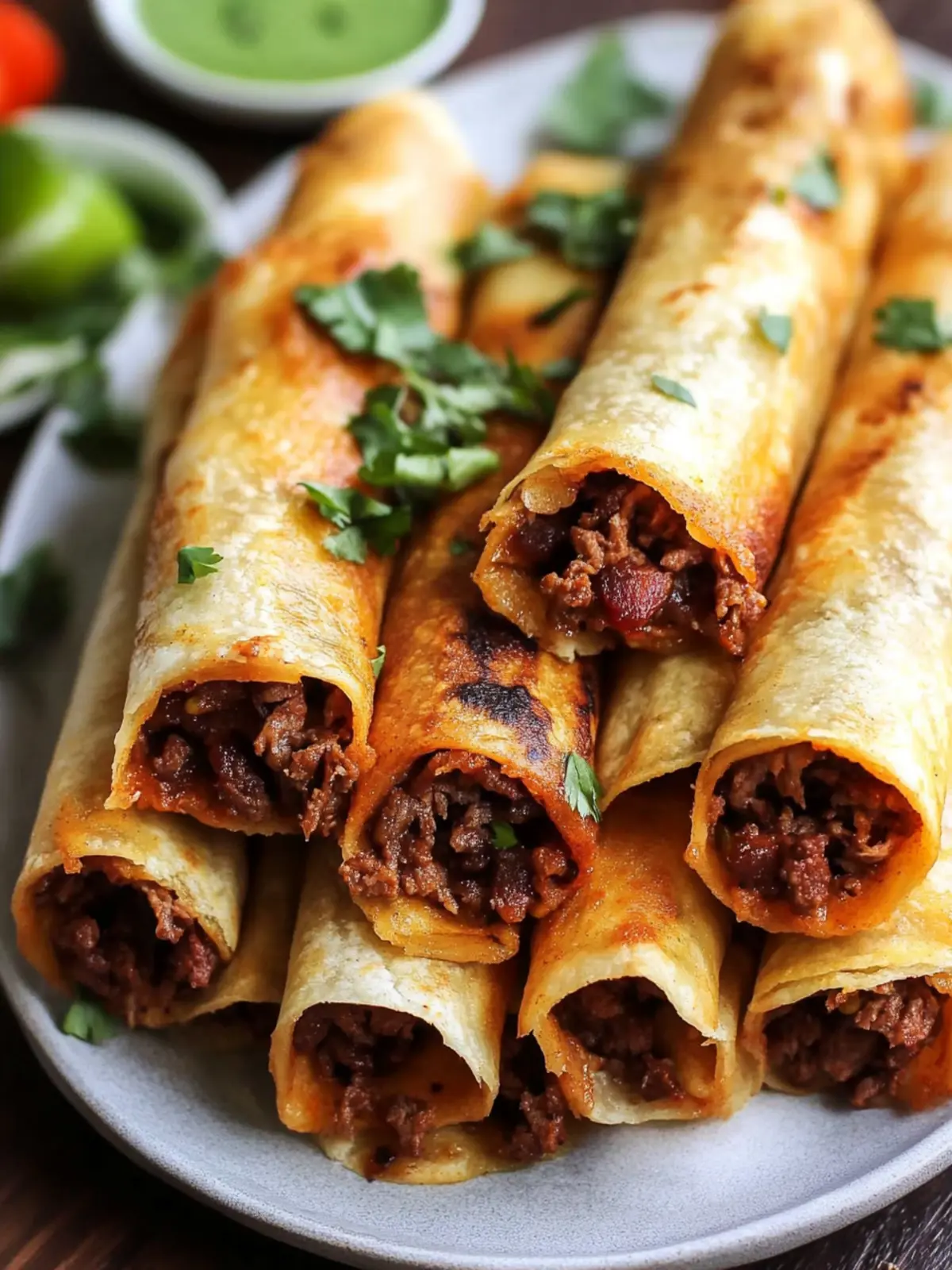 Savory Shredded Beef Taquitos That Everyone Will Love 3 Shredded Beef Taquitos