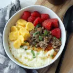 Savory Grits Breakfast Bowl with Sausage and Eggs Delight 9 Grits Breakfast Bowl
