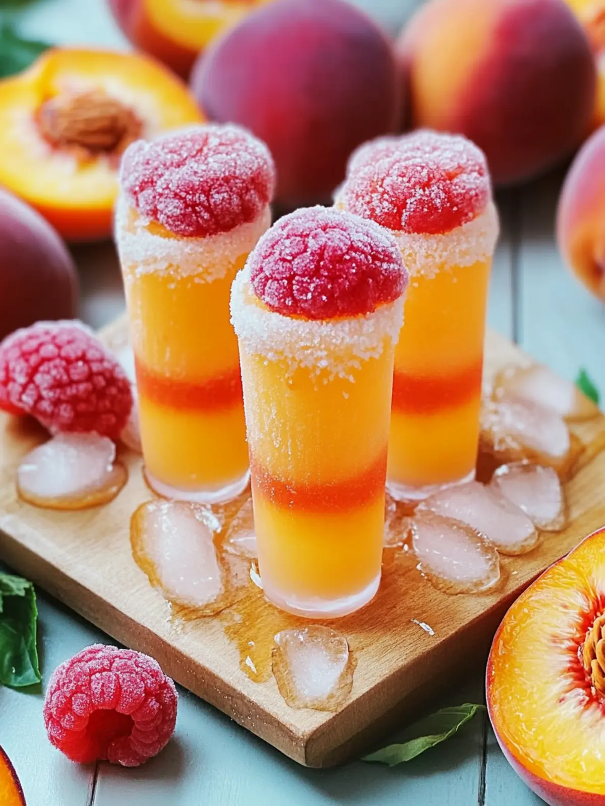 Sip into Fun with Peach Ring Pop Shots at Home 3 Peach Ring Pop Shots