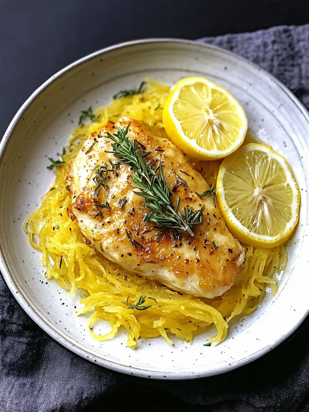 Delicious Braised Lemon Chicken with Spaghetti Squash Recipe 5 Braised Lemon Chicken with Spaghetti Squash