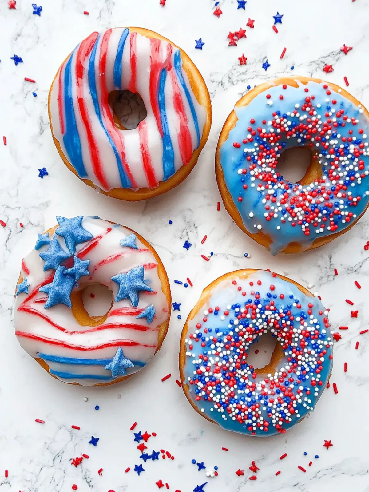 Create Festive Red White & Blue Swirl Donuts at Home 3 Red White & Blue Swirl Donuts