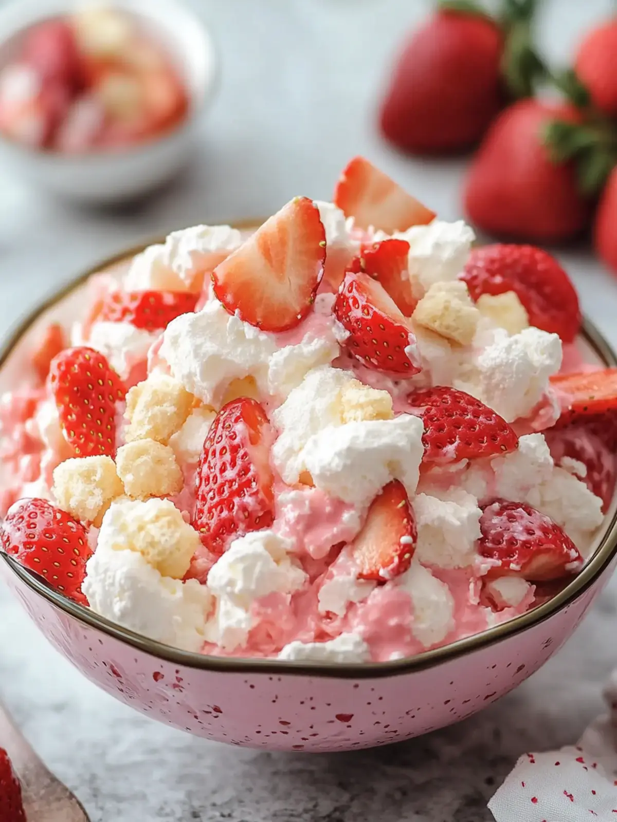 Delicious Strawberry Shortcake Fluff Salad You'll Crave Always 3 Strawberry Shortcake Fluff Salad