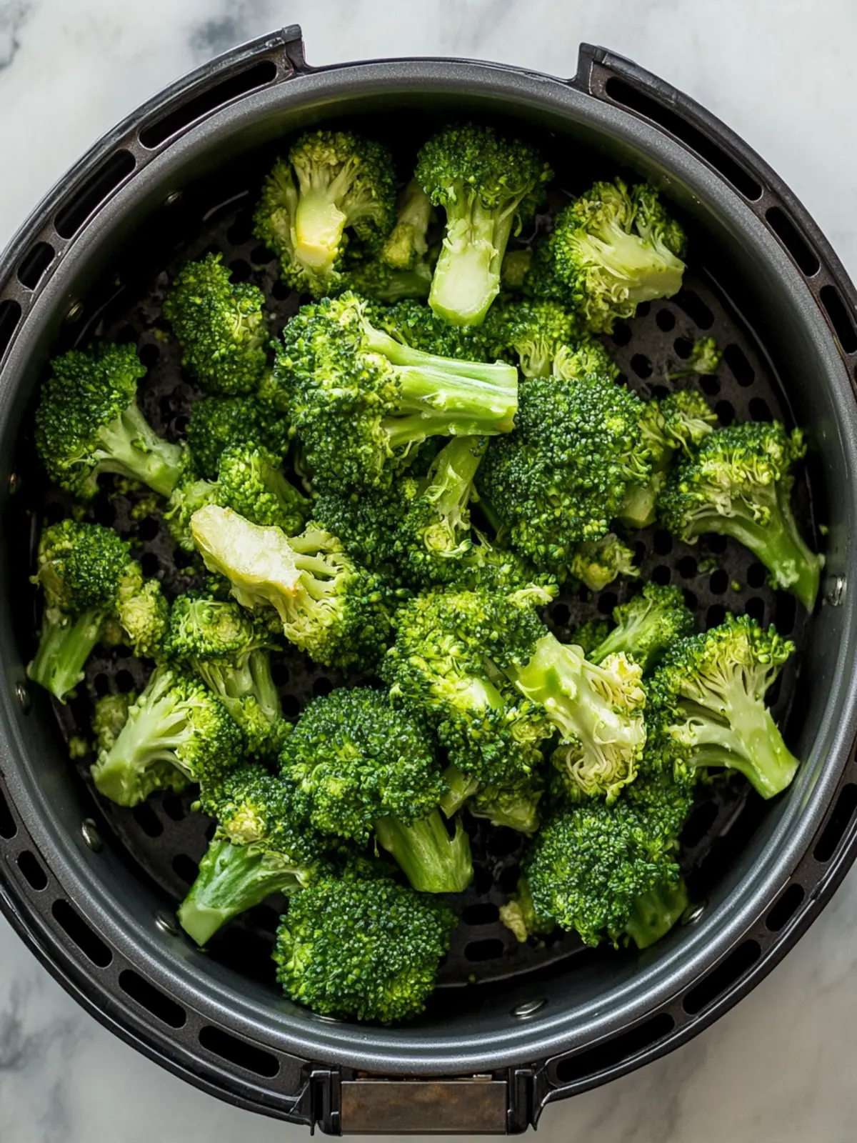 Crispy Air Fryer Broccoli in Just 10 Minutes Flat 2 Air Fryer Broccoli