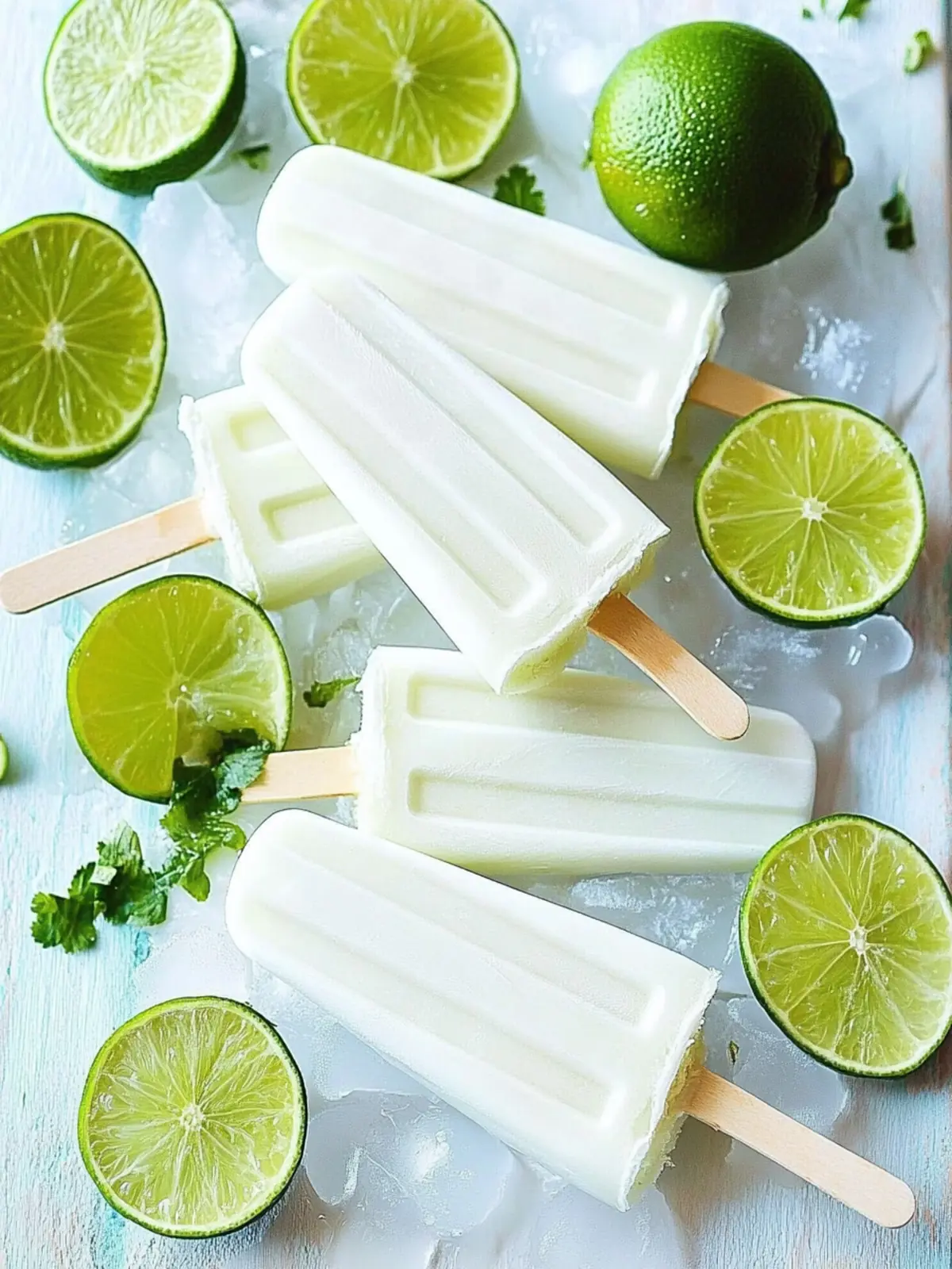 Refreshing Lime Popsicles with Coconut Milk for Summer Bliss 5 Lime Popsicles with Coconut Milk