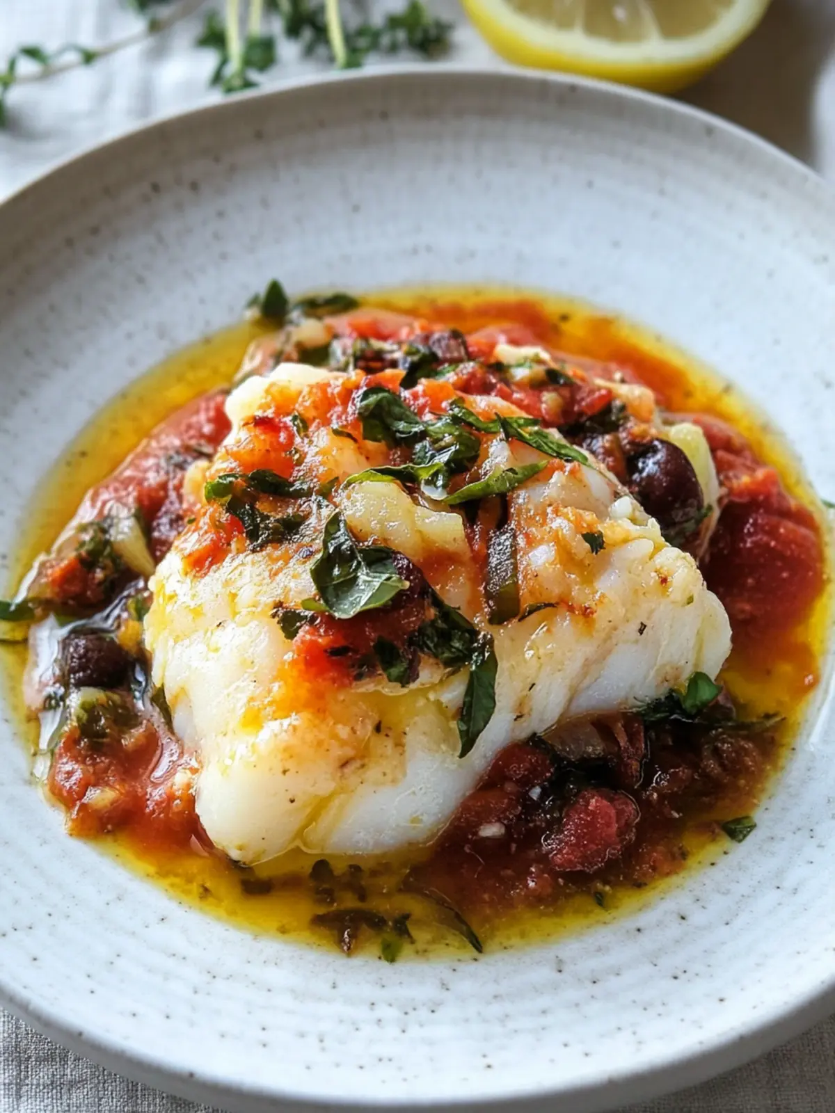 Savory Cod Livornese: A Quick, Flavor-Packed Dinner Delight 3 Cod Livornese