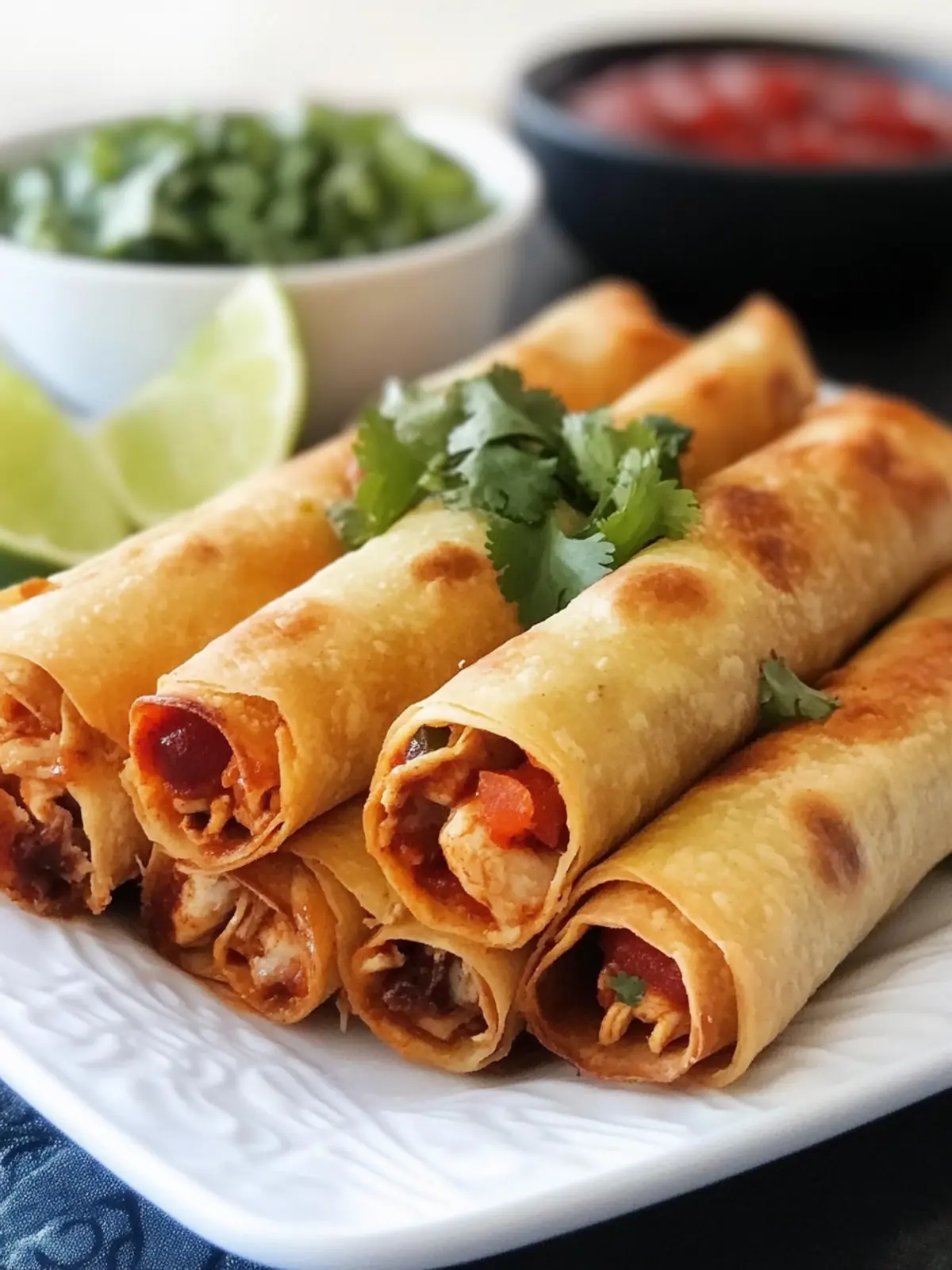 Savory Baked Chicken Taquitos for Ultimate Comfort Food 4 Baked Chicken Taquitos