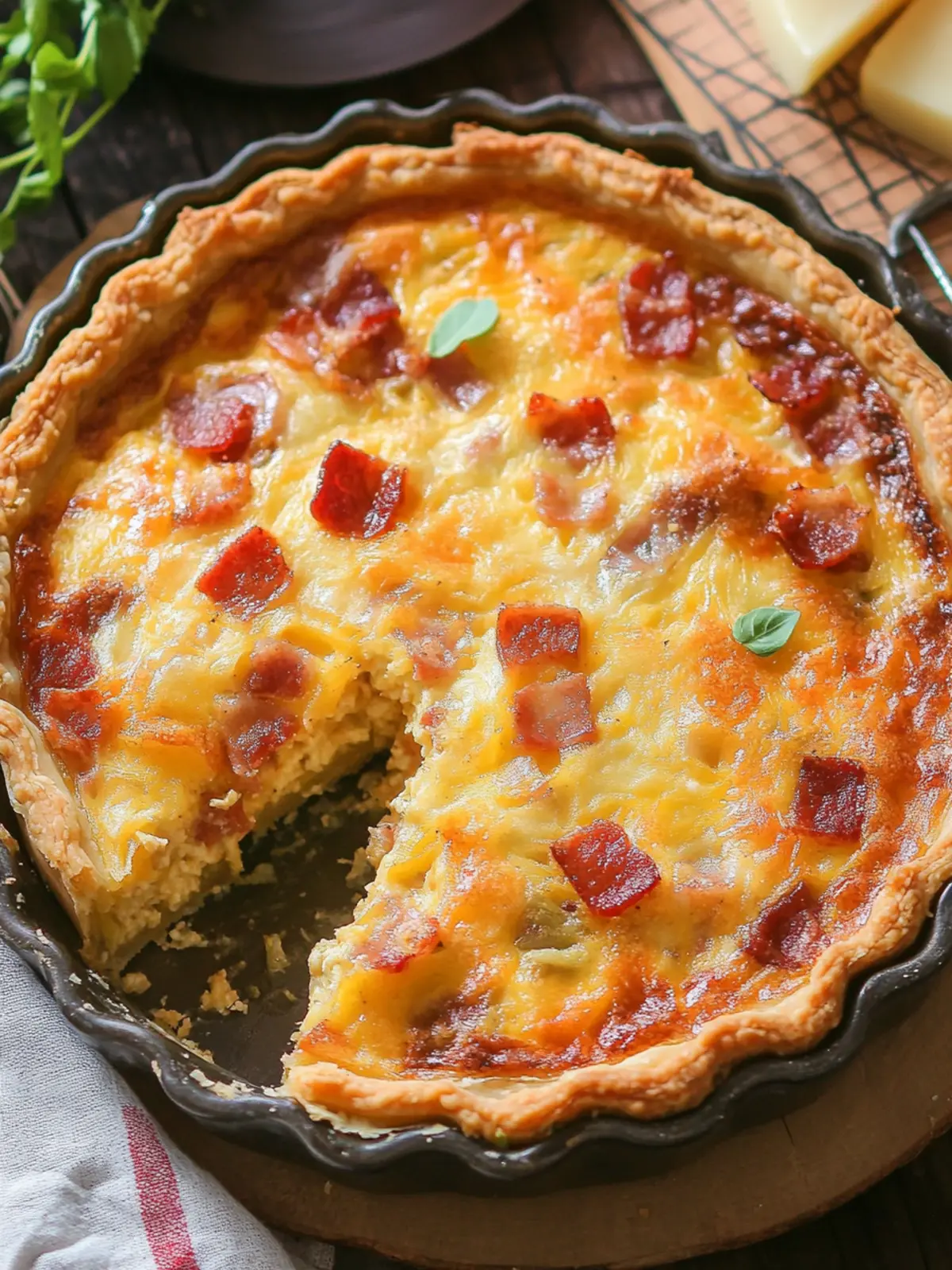 Bacon and Cheese Spaghetti Squash Quiche: Your New Favorite Dish 3 Bacon and Cheese Spaghetti Squash Quiche