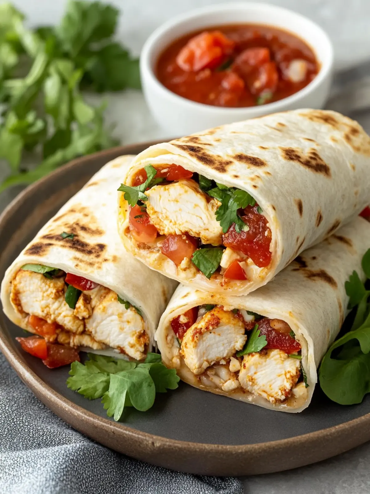 Crispy Air Fryer Chicken & Mozzarella Wraps in 20 Minutes 2 Air Fryer Chicken & Mozzarella Wraps