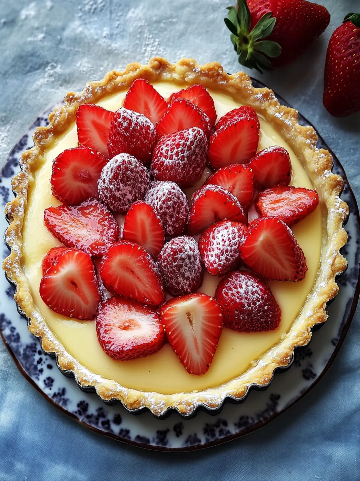 Delicious Vanilla Custard & Strawberry Tart for Sweet Moments 3 Vanilla Custard & Strawberry Tart