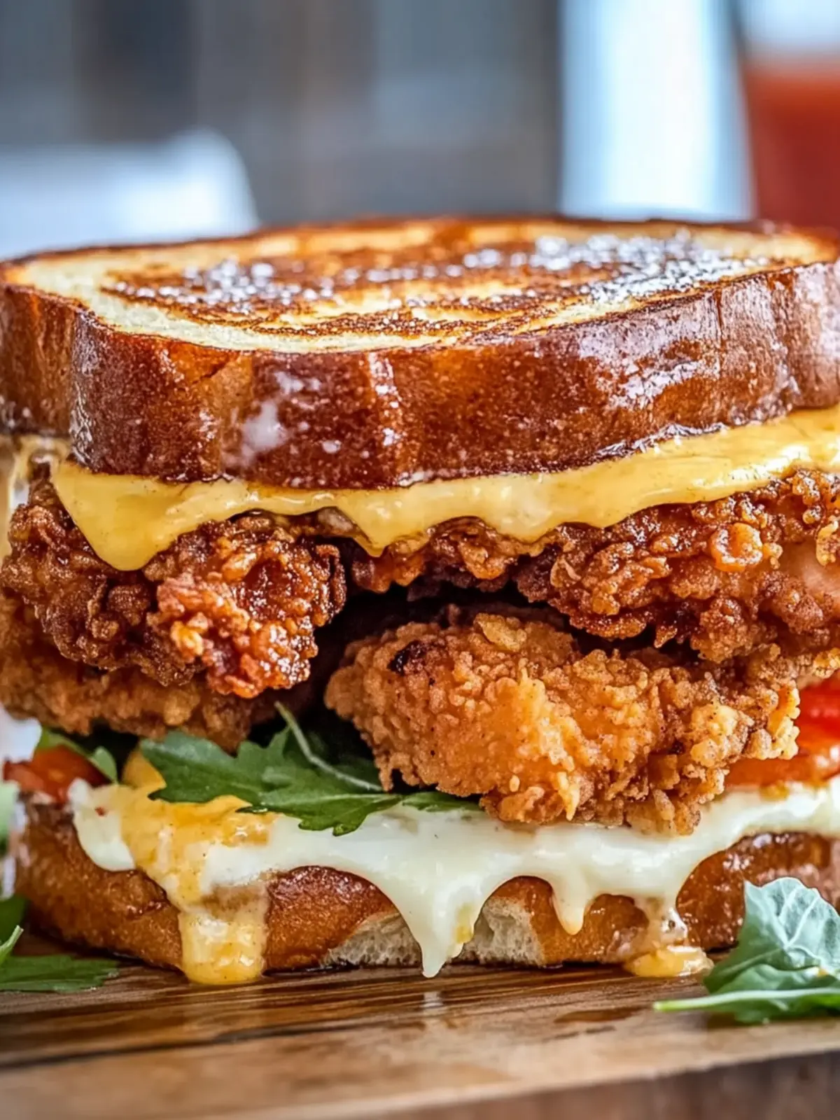 Indulge in Heaven: French Toast Fried Chicken Sandwich 2 French Toast Fried Chicken Sandwich