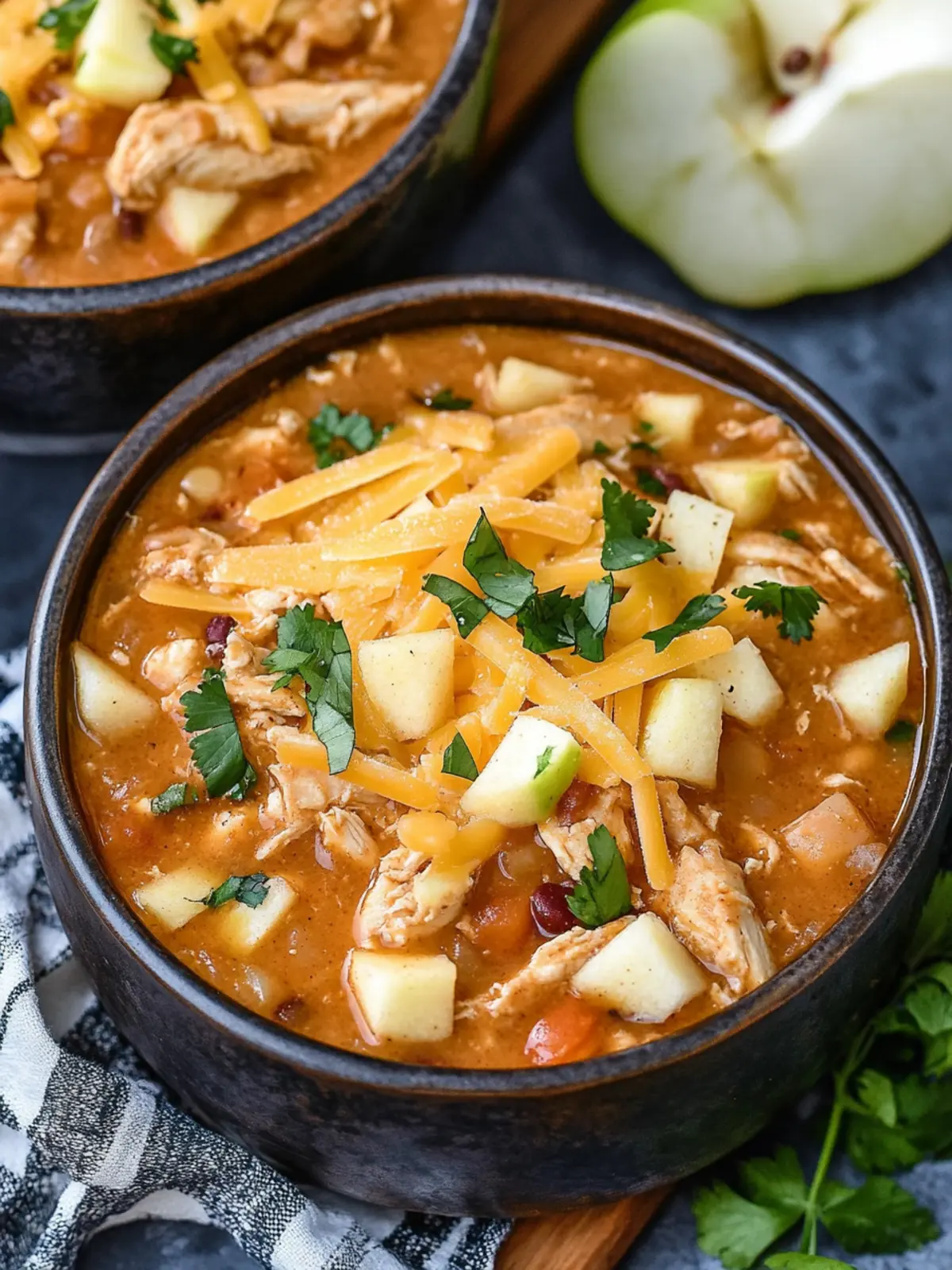Savory White Cheddar Apple Chicken Chili for Cozy Nights 5 White Cheddar Apple Chicken Chili