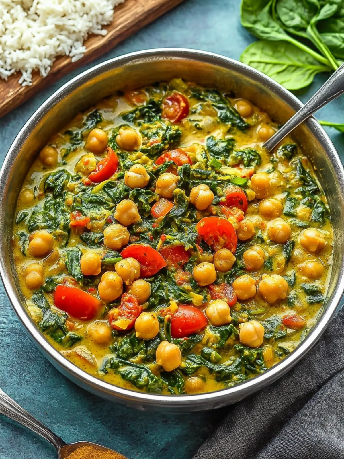 Chickpea and Spinach Curry: A Cozy Dinner Delight 2 Chickpea and Spinach Curry