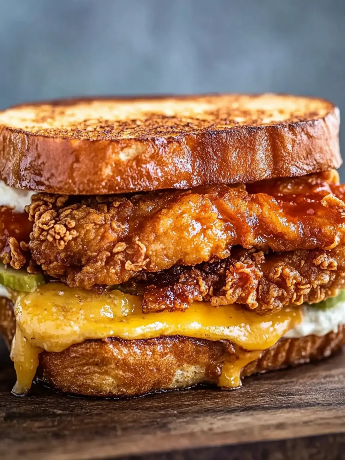 Indulge in Heaven: French Toast Fried Chicken Sandwich 4 French Toast Fried Chicken Sandwich