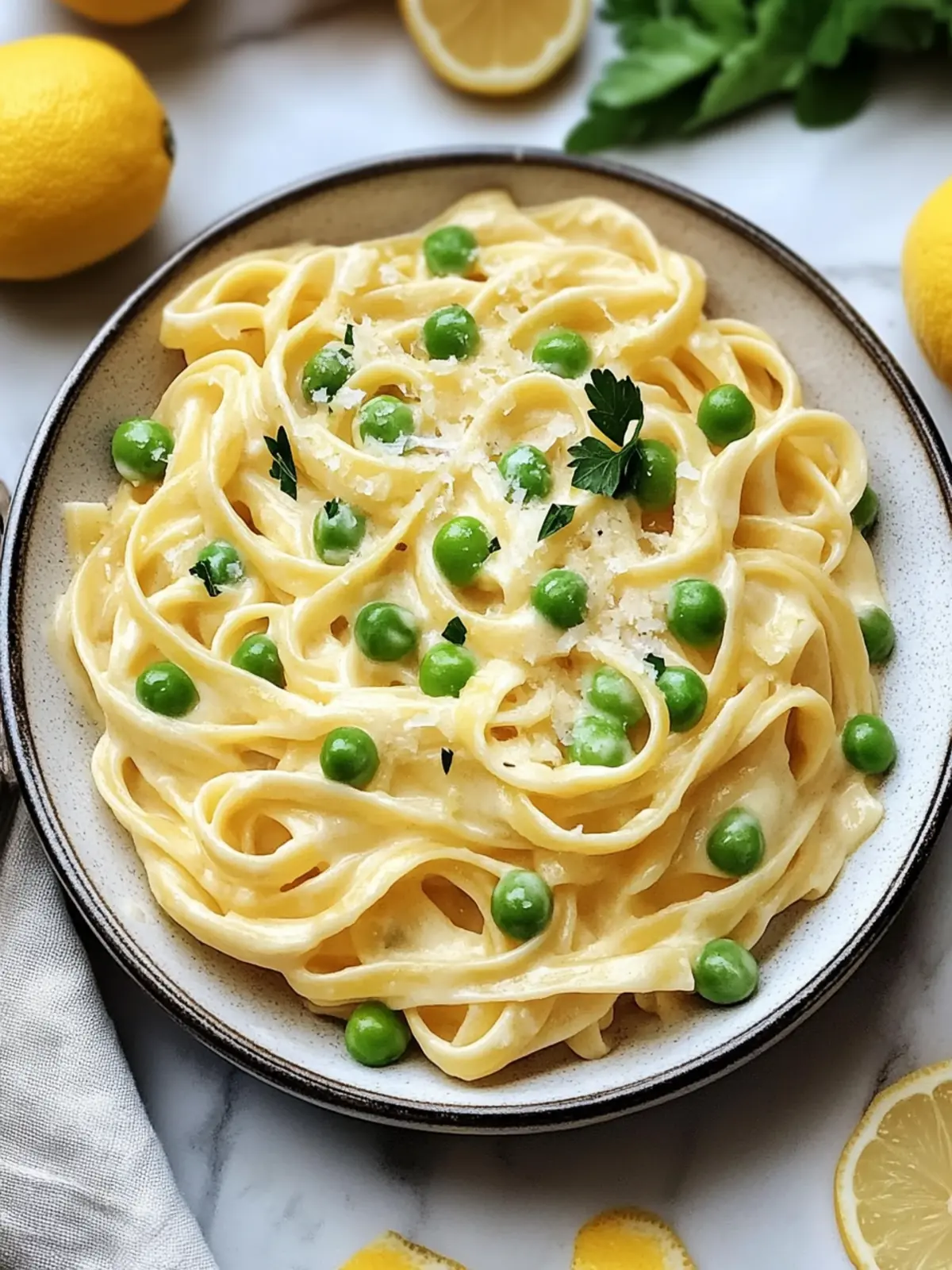 Zesty Creamy Lemon Pasta with Peas for Quick Weeknight Joy 2 Creamy Lemon Pasta with Peas