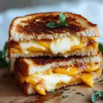 Indulge in Honey Peach & White Cheddar Grilled Cheese Delight 10 Honey Peach & White Cheddar Grilled Cheese