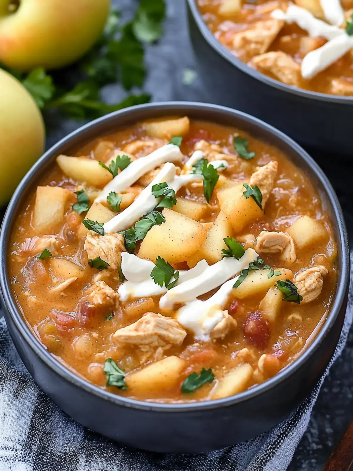 Savory White Cheddar Apple Chicken Chili for Cozy Nights 2 White Cheddar Apple Chicken Chili