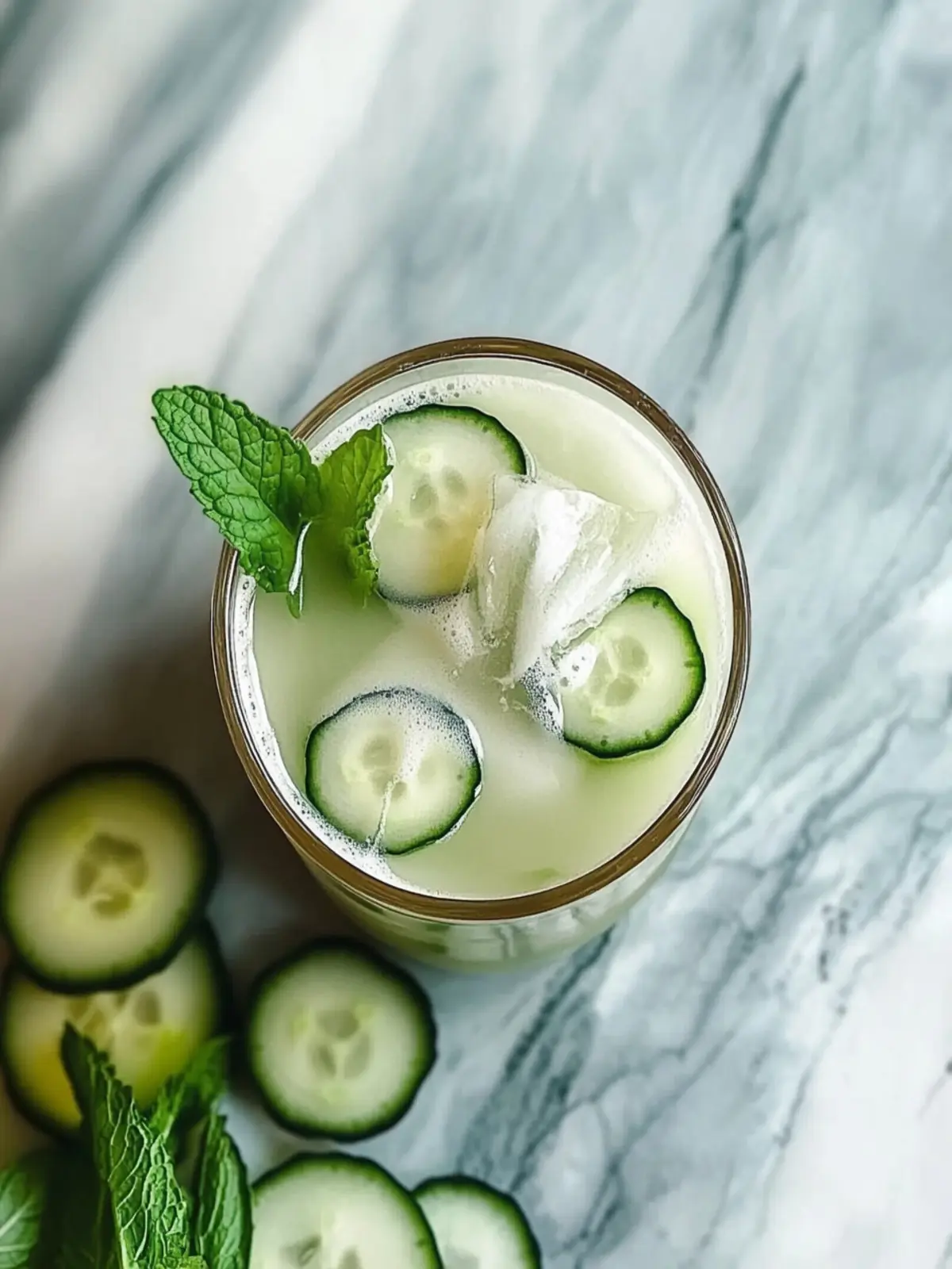 Cool Off with Cucumber Mint Milk Tea for Ultimate Refreshment 2 Cucumber Mint Milk Tea