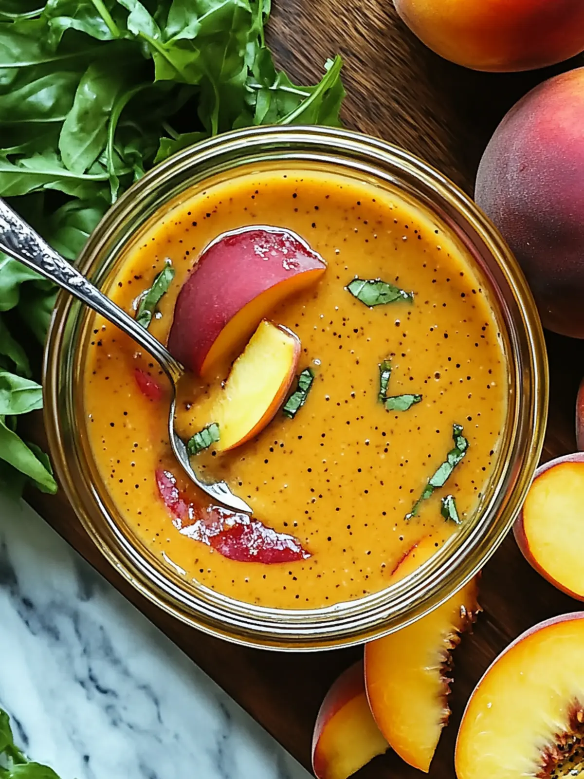 Whip Up Peach Honey Dijon Balsamic Vinaigrette Magic 4 Peach Honey Dijon Balsamic Vinaigrette