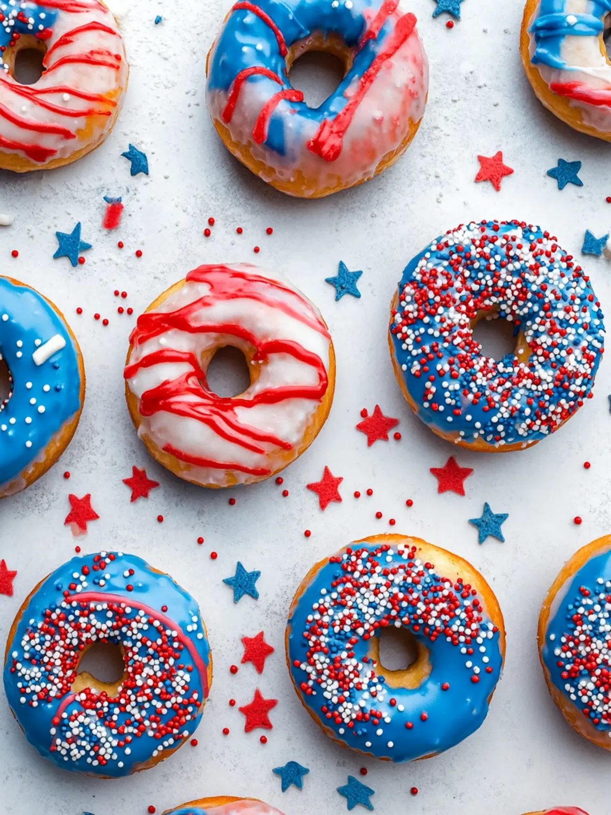 Create Festive Red White & Blue Swirl Donuts at Home 4 Red White & Blue Swirl Donuts