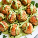 Baked Salmon Meatballs with Creamy Avocado Sauce Delight 7 Baked Salmon Meatballs with Creamy Avocado Sauce