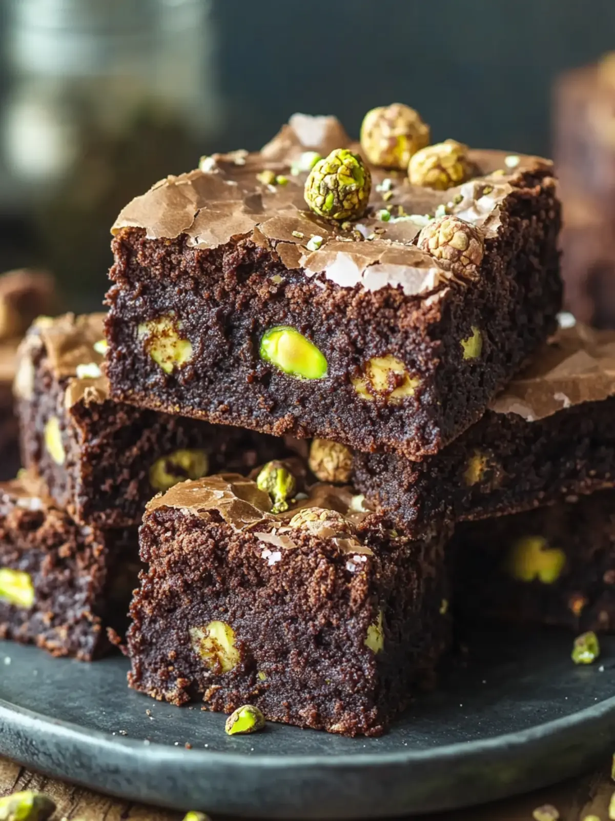 Decadent Pistachio Ferrero Rocher Brownies You’ll Crave 4 Pistachio Ferrero Rocher Brownies