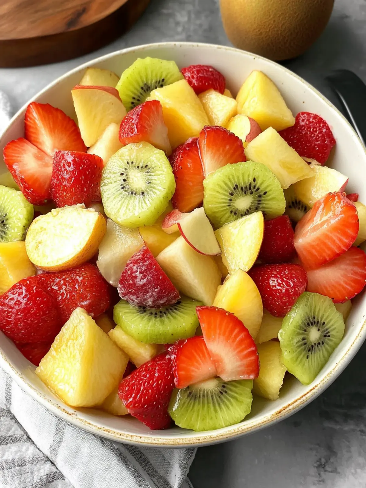 Delightful Spring Fruit Salad with a Zesty Maple Twist 4 Spring Fruit Salad