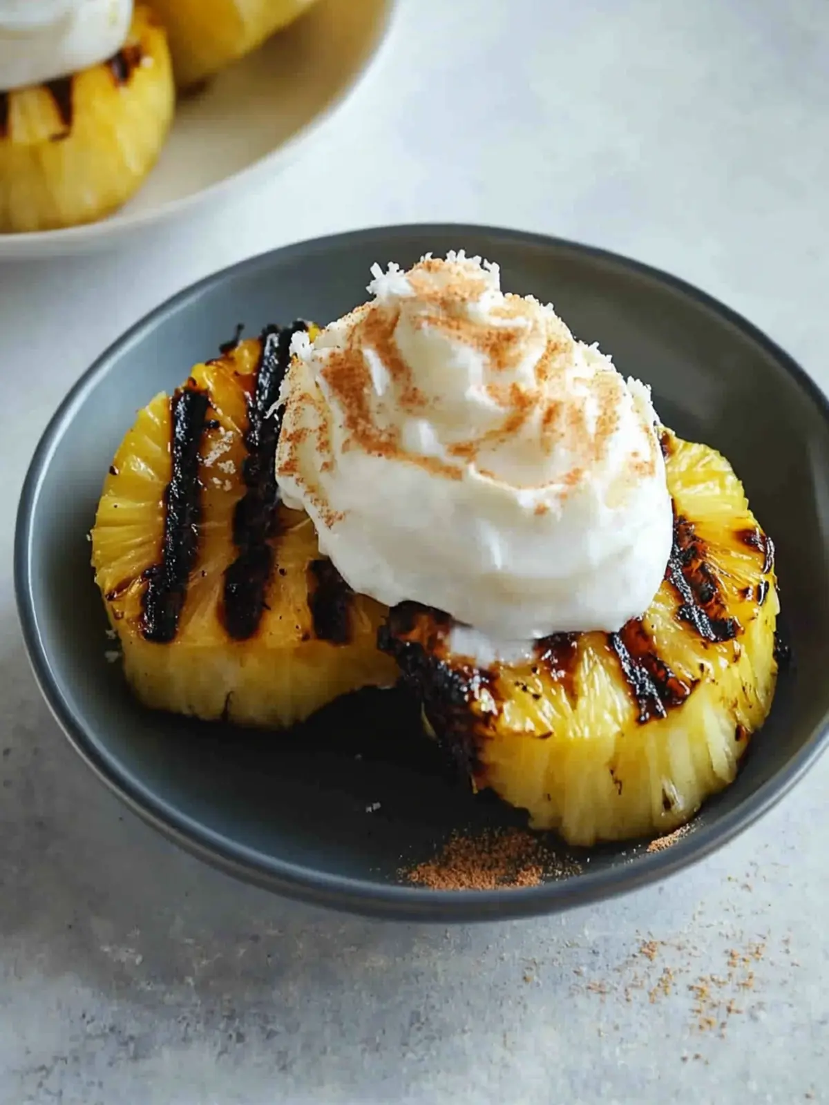 Delicious Grilled Pineapple with Coconut Cinnamon Whipped Cream 5 Grilled Pineapple with Coconut Cinnamon Whipped Cream
