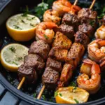 Irresistible Steak And Shrimp Kabobs Made Quick In Air Fryer 3 Steak And Shrimp Kabobs