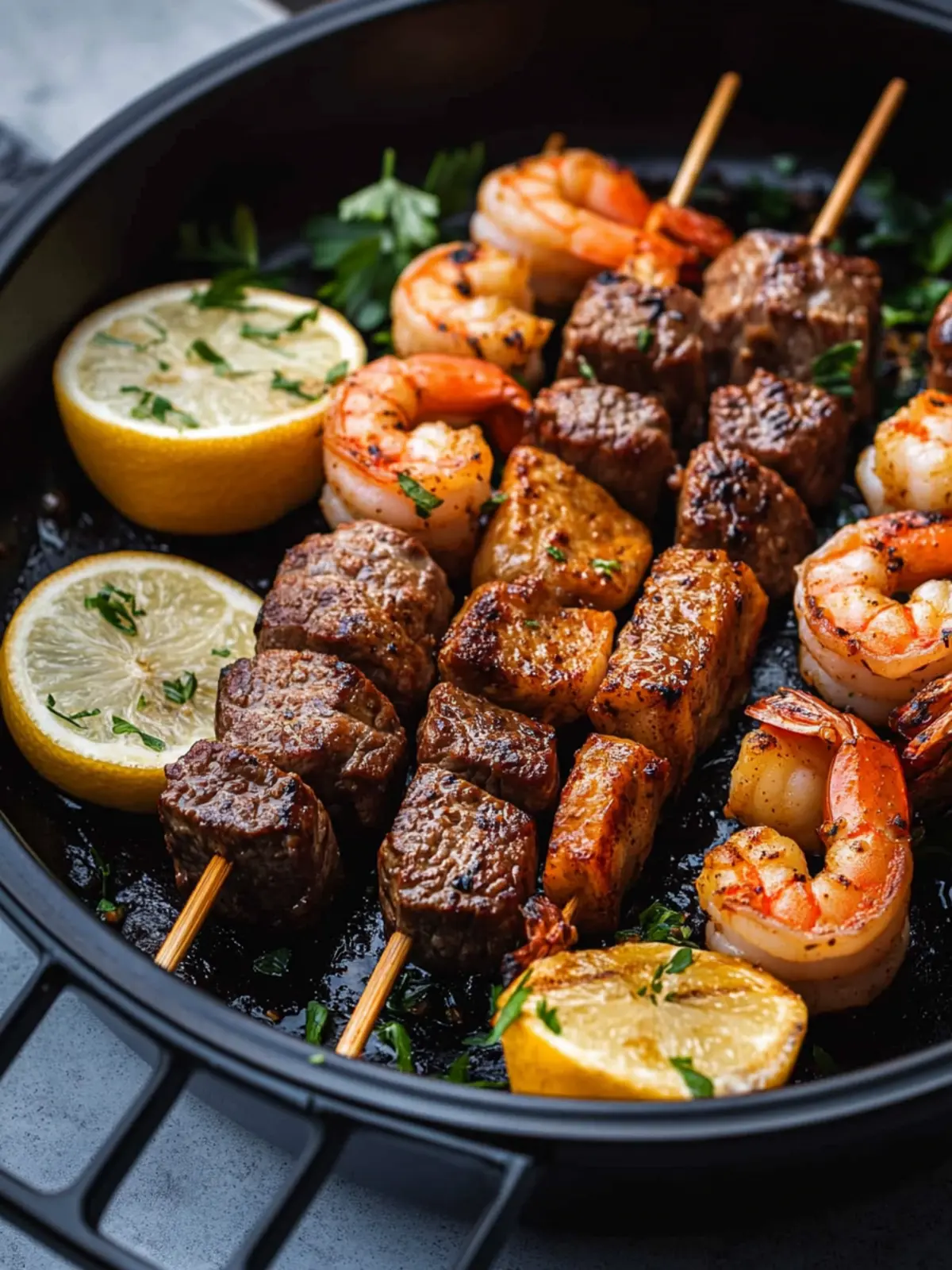 Irresistible Steak And Shrimp Kabobs Made Quick In Air Fryer 5 Steak And Shrimp Kabobs