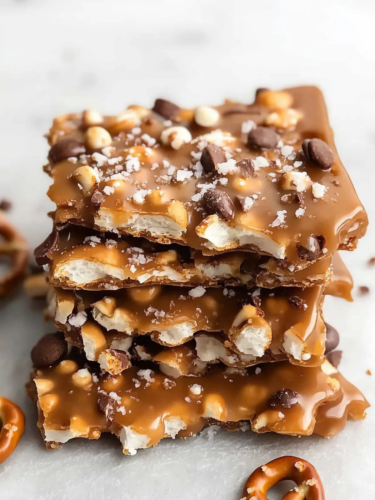 Indulge with Easy Salted Caramel Pretzel Bark Recipe 2 Salted Caramel Pretzel Bark
