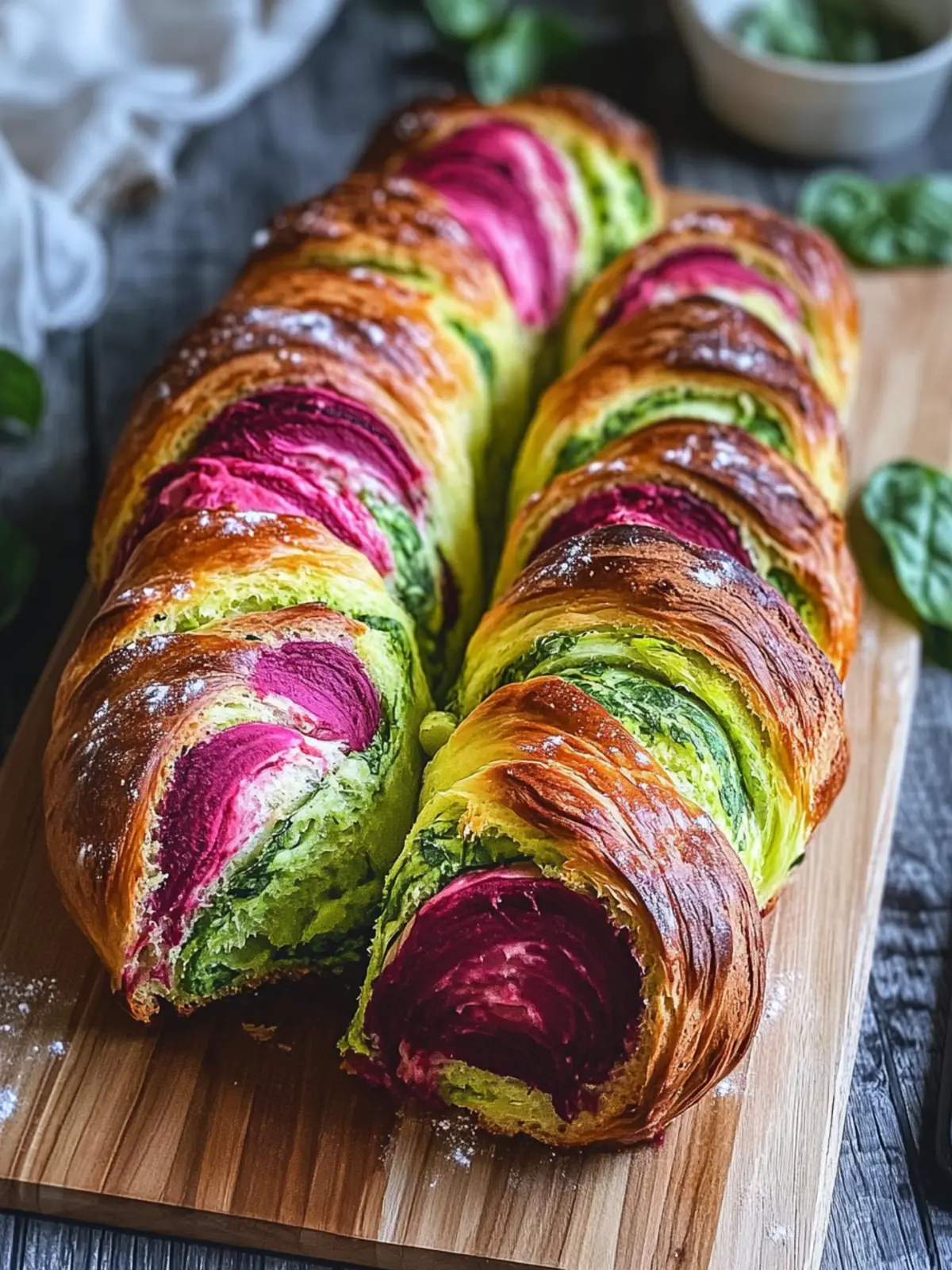 Vibrant Beetroot Spinach Bread Braid for Heartfelt Meals 4 Beetroot Spinach Bread Braid