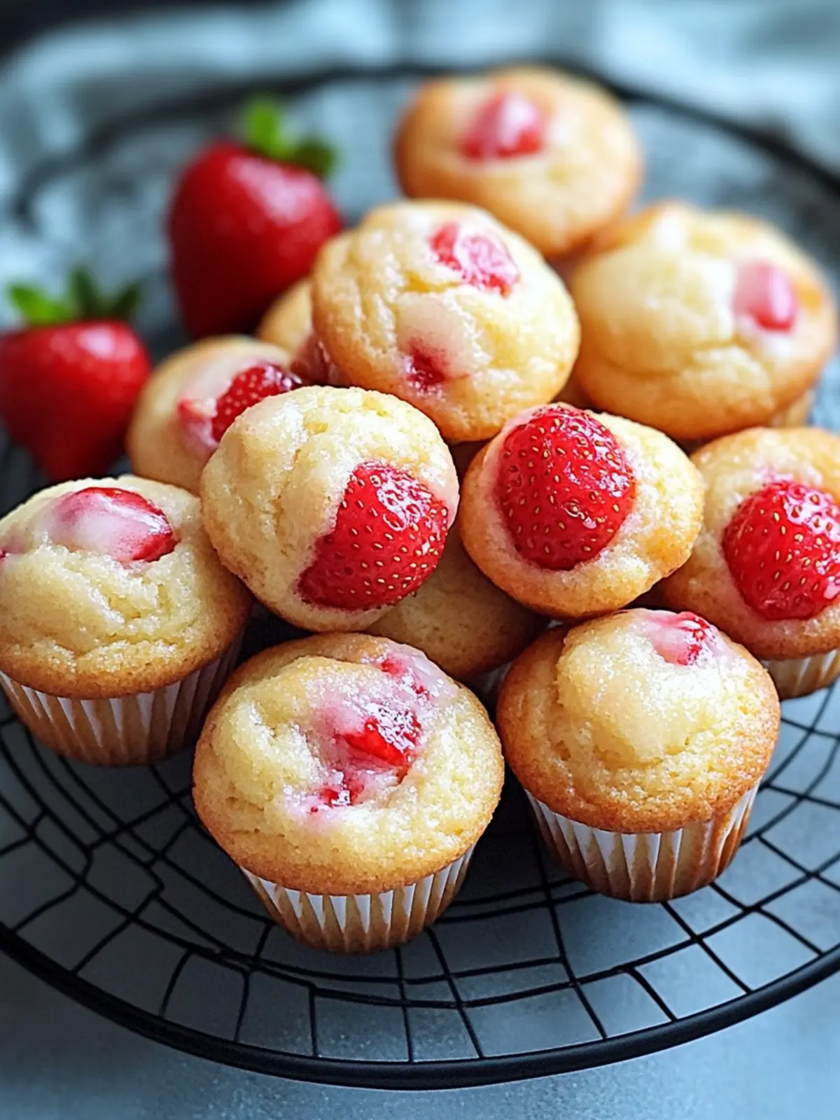 Delicious Strawberry Yogurt Mini Muffins for a Sweet Treat 3 Strawberry Yogurt Mini Muffins